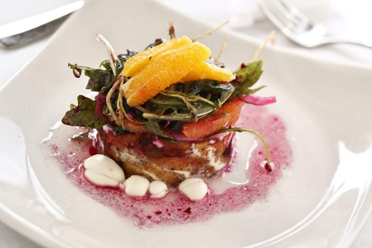 beet salad with field greens
