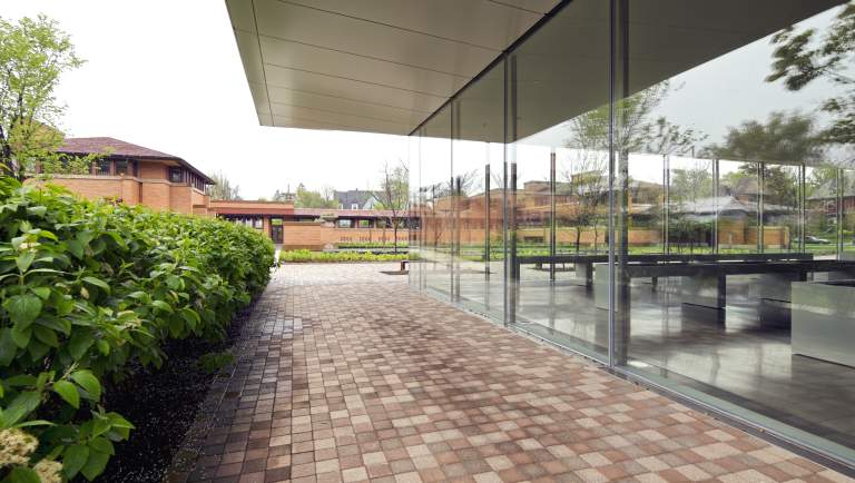 Greatbatch Pavilion Visitor Center at Frank Lloyd Wright's Martin House