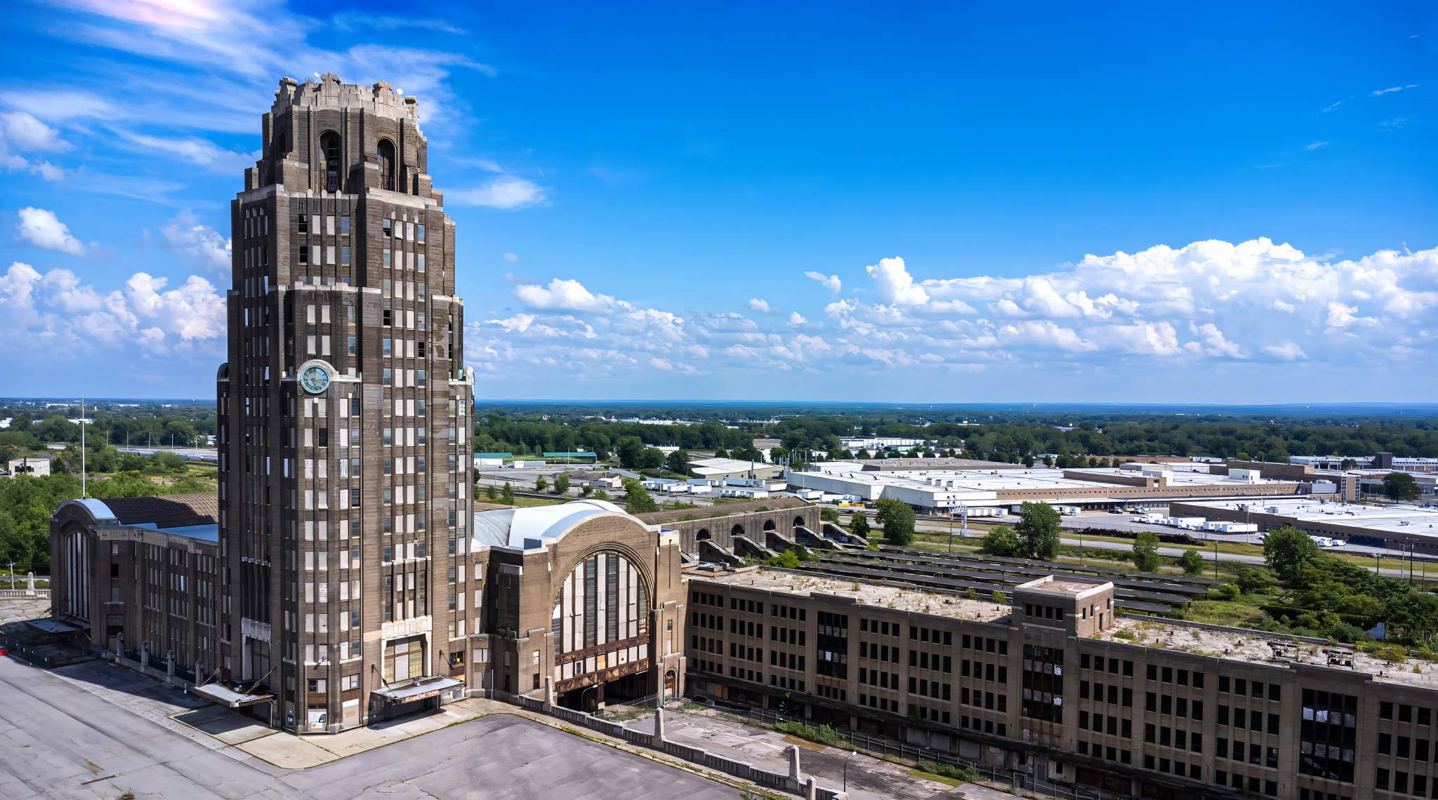 Aerial Photography of Buffalo's Central Terminal