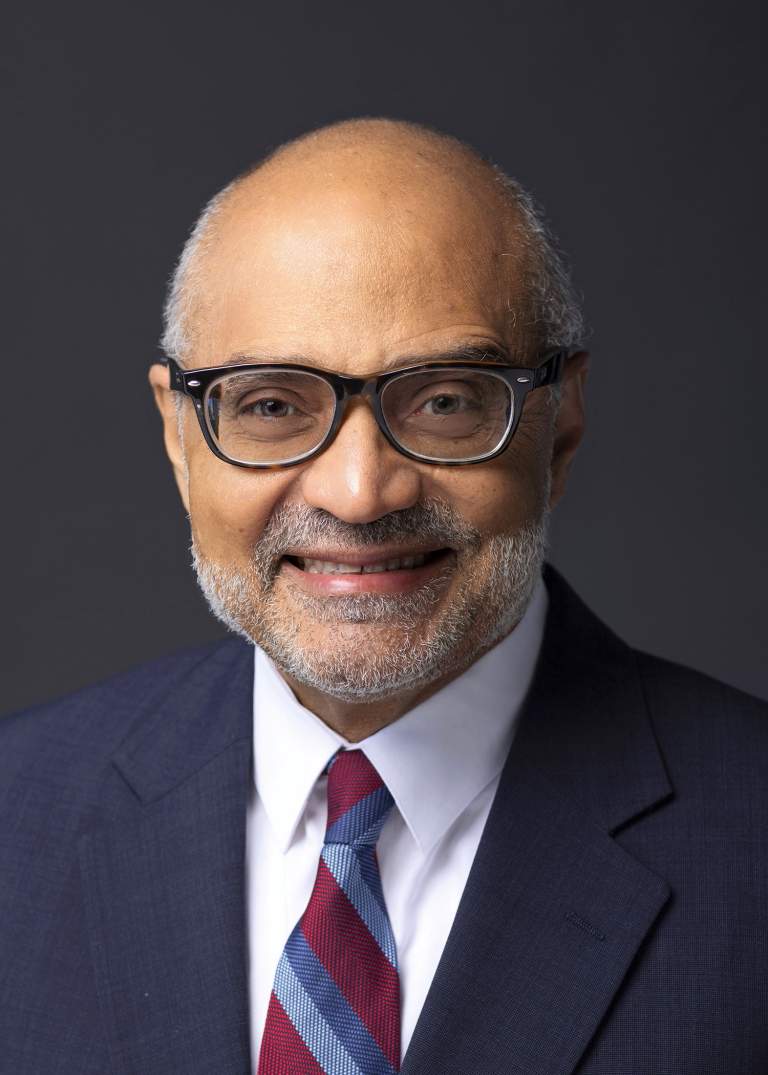 middle aged african american business executive in suit