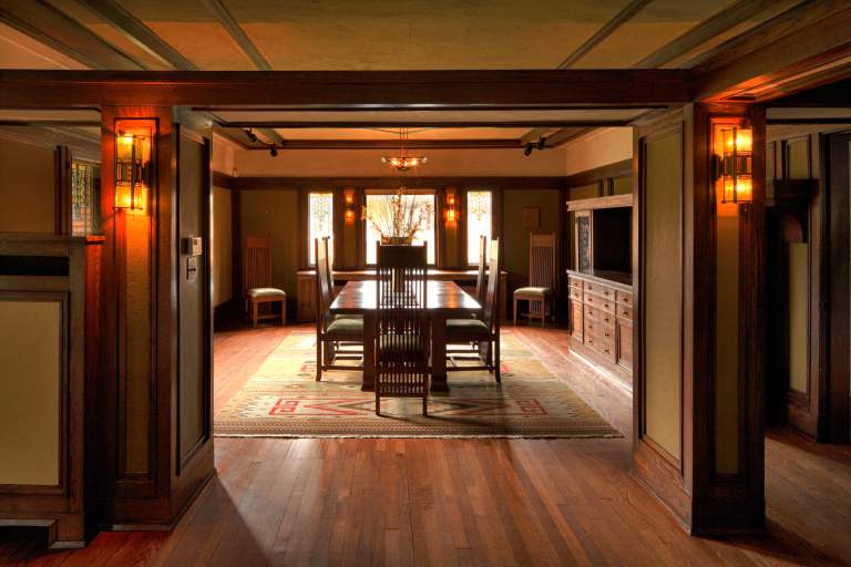 Frank Lloyd Wright's Martin House, the George and Delta Barton House