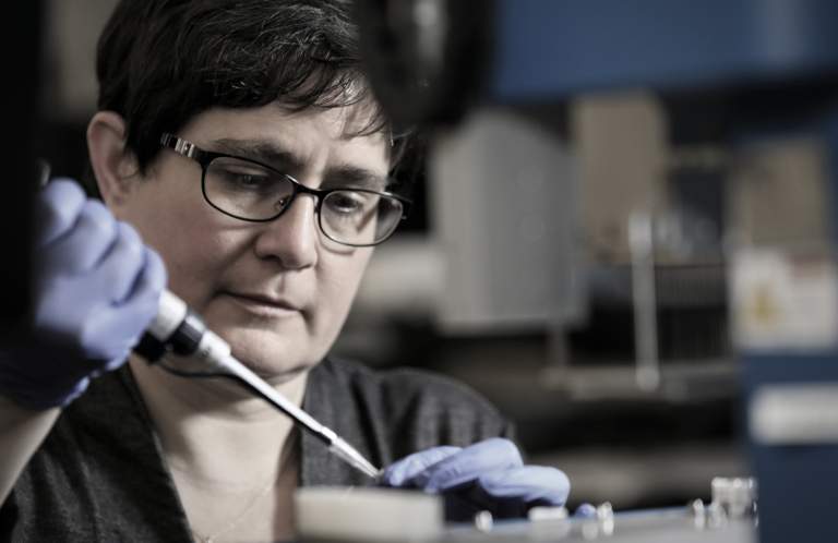 Female scientist in lab