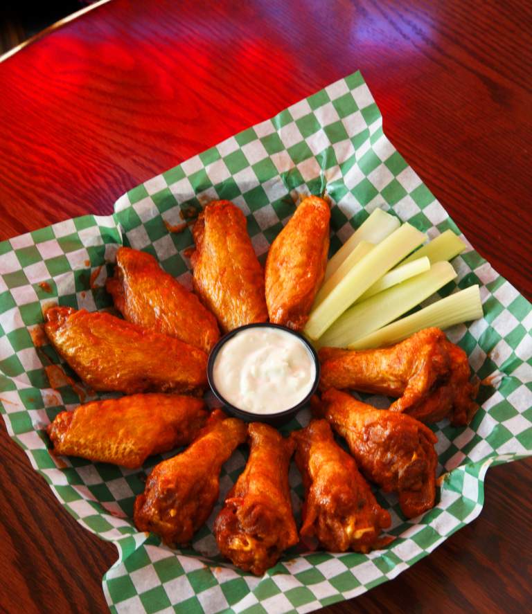 food photography chicken wing